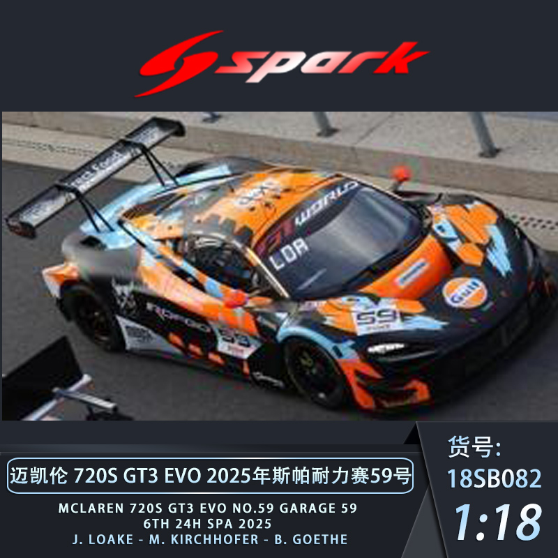 SPARK迈凯伦宝马斯帕耐力模型