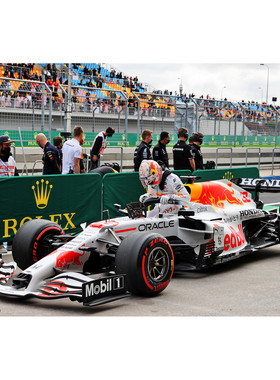 定金迷你切 1:64 红牛RB16B 维斯塔潘2021土耳其亚军赛车模型摆件
