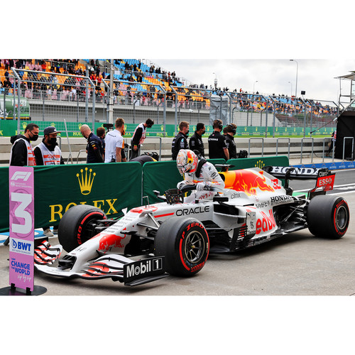 定金迷你切 1:64 红牛RB16B 维斯塔潘2021土耳其亚军赛车模型摆件