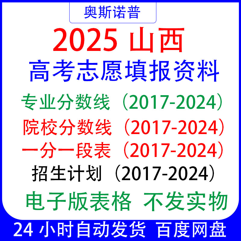 2025招生计划专科本科山西高考志愿填报专业录取分数线一分一段表