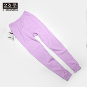 100%全棉秋裤女款秋冬中厚舒适柔软大码高腰棉毛裤亲肤打底保暖裤
