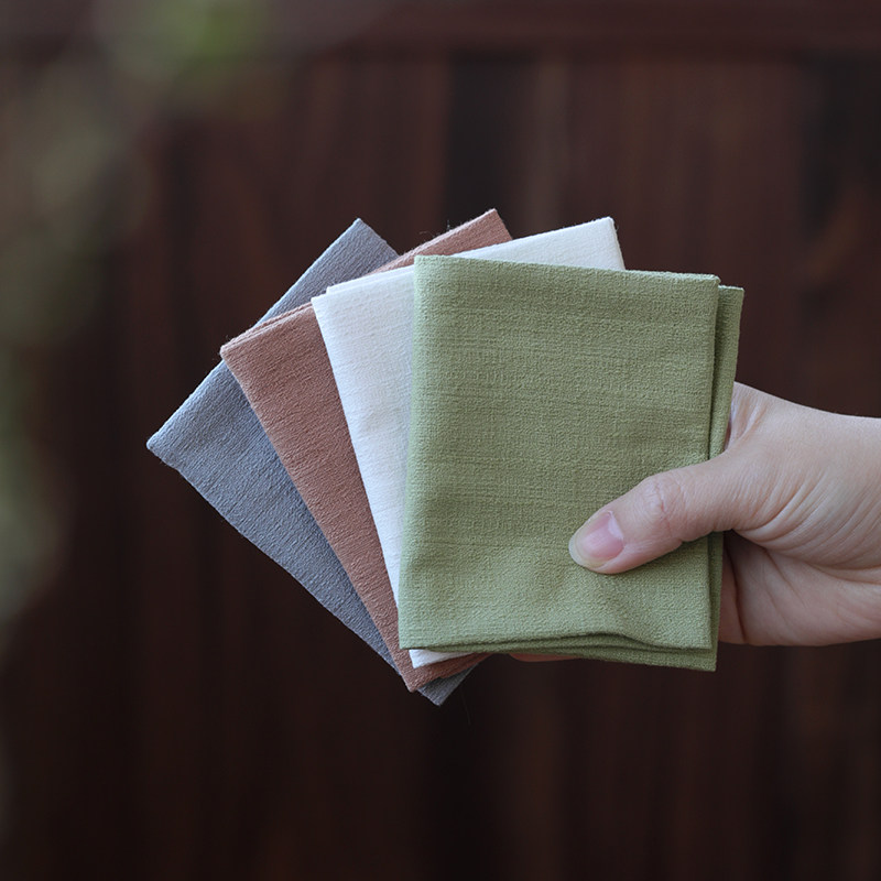 挑tea|知舍瞬吸水棉麻茶巾洁方巾手帕国风中式纯棉清新家用茶道具,餐饮具,茶巾,淘宝优惠券,粉丝福利购,淘宝优惠卷