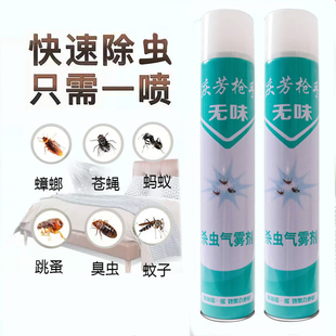 杀虫气雾剂无味家用喷雾剂驱虫室内除蟑螂药灭蚊子苍蝇非无毒