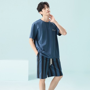 休闲百搭家居服套装 2025新款 薄款 睡衣男士 夏季
