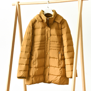 保暖羽绒服 口中长款 600 新款 防风袖