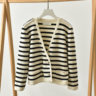 新款 时尚 莉2073 气质百搭显瘦针织开衫 秋季