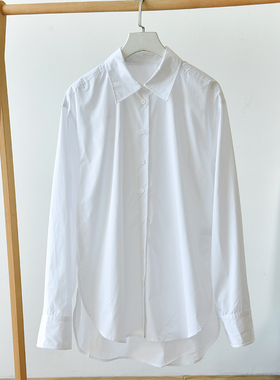基础款翻领单排扣百搭衬衣长袖衬衫 霞0939 D4-3