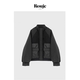 Rouje 现货 Life立领通勤轻薄保暖外套休闲宽松拼接菱格羽绒服