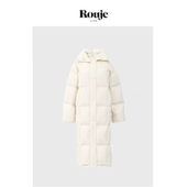 羽绒服外套女保暖防寒白鸭绒面包服 Life白百何同款 现货 Rouje