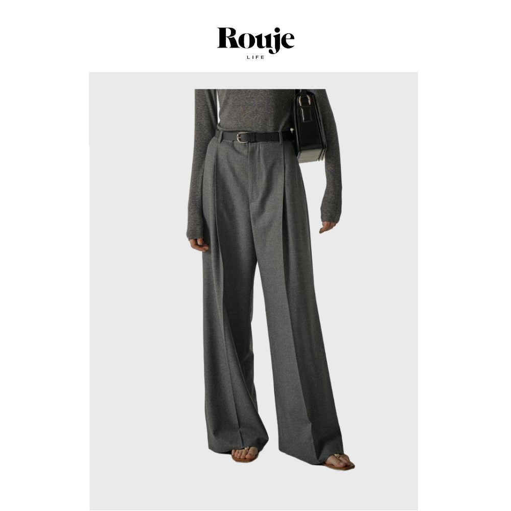 【现货】Rouje Life西装裤女新款长裤大码显瘦高个子休闲拖地裤子,女装/女士精品,西装裤/正装裤,淘宝优惠券,粉丝福利购,淘宝优惠卷
