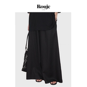 现货 Rouje Life超阔山本裤 轻凉亚麻裤 女松弛遮胯藏肉大阔腿裤