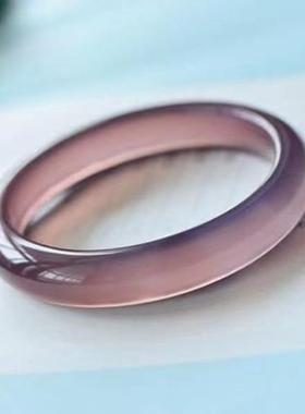 扁正镯女士帝王紫玉髓手镯