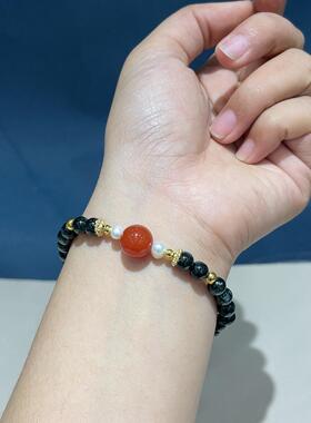 天然a货翡翠招财貔貅玉石手链