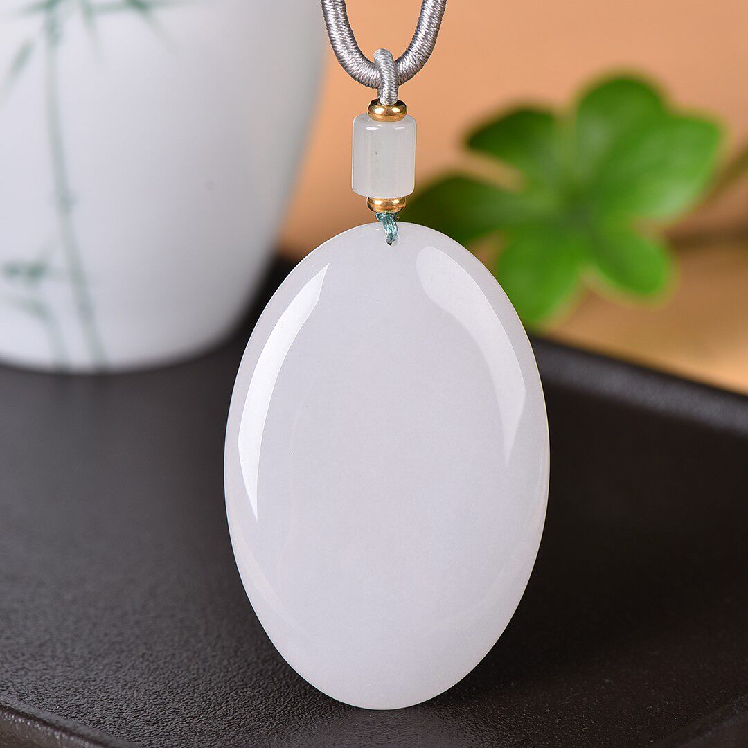 天然新疆和田玉白玉男女款随型水滴玉石吊坠金丝玉玉佩挂件毛衣链
