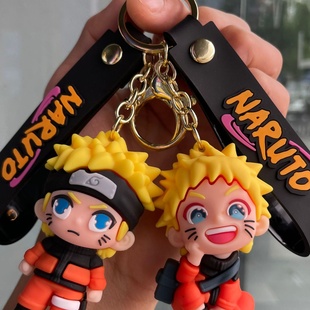 卡通火影忍者钥匙扣动漫周边立体公仔书包挂件汽车钥匙链圈小礼品