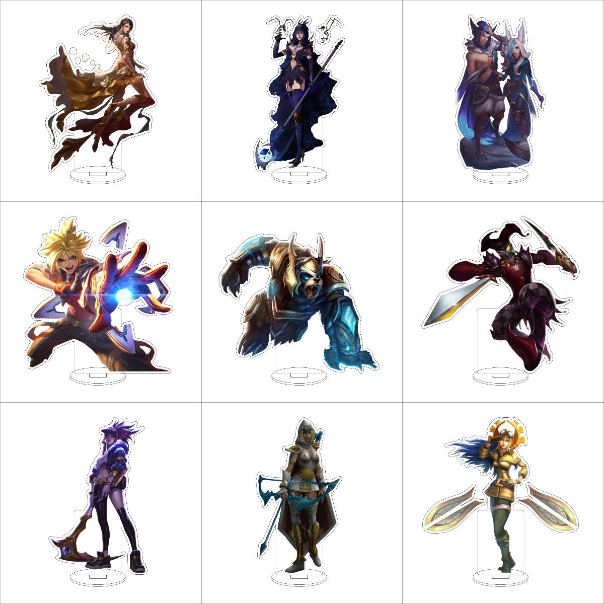 英雄联盟游戏周边16CM亚克力立牌二次元可爱桌面摆件 亚索 卡沙