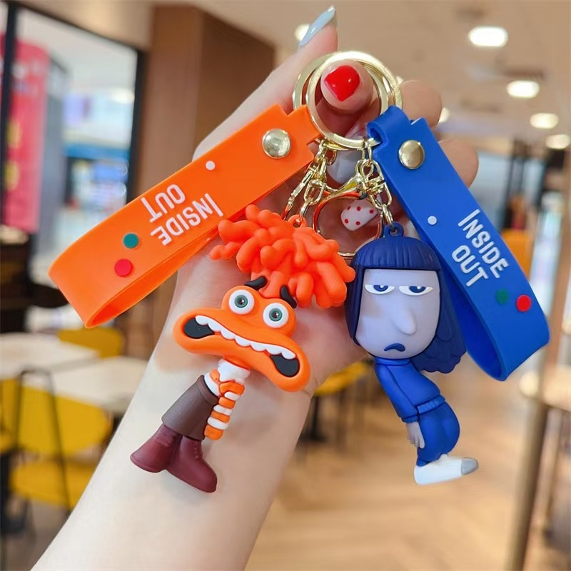 头脑特工队INSIDE OUT卡通包包钥匙扣挂件个性创意软胶动漫小礼品