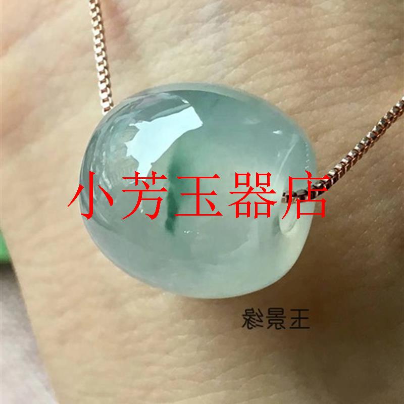 冰种飘花桶珠转运单珠男女款配珠