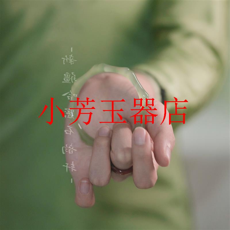 马料高级感玛瑙玉髓手镯梅子青晴绿节节高升美人条玉石送礼叮当镯