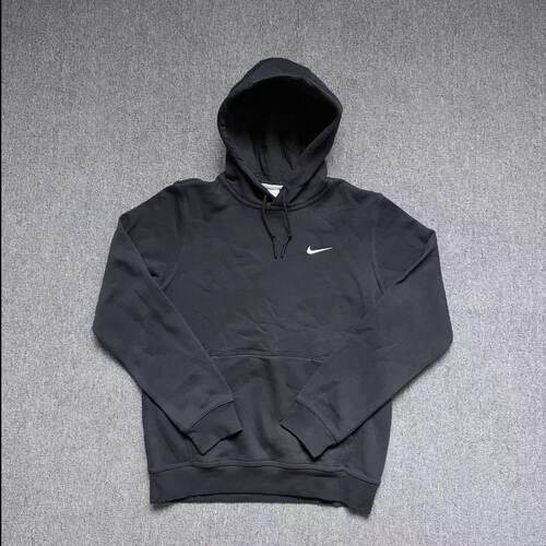 耐克/NIKE男子刺绣小勾加绒保暖运动连帽套头衫卫衣 623453-010