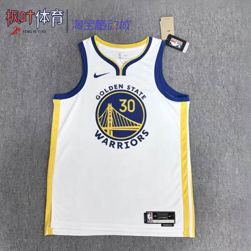 Nike/耐克NBA勇士队库里30号男子SW球迷版篮球速干球衣DN2077-100