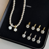 That 天然锆石吊坠925银小米吊坠扣轻奢小众可拆卸活扣单坠