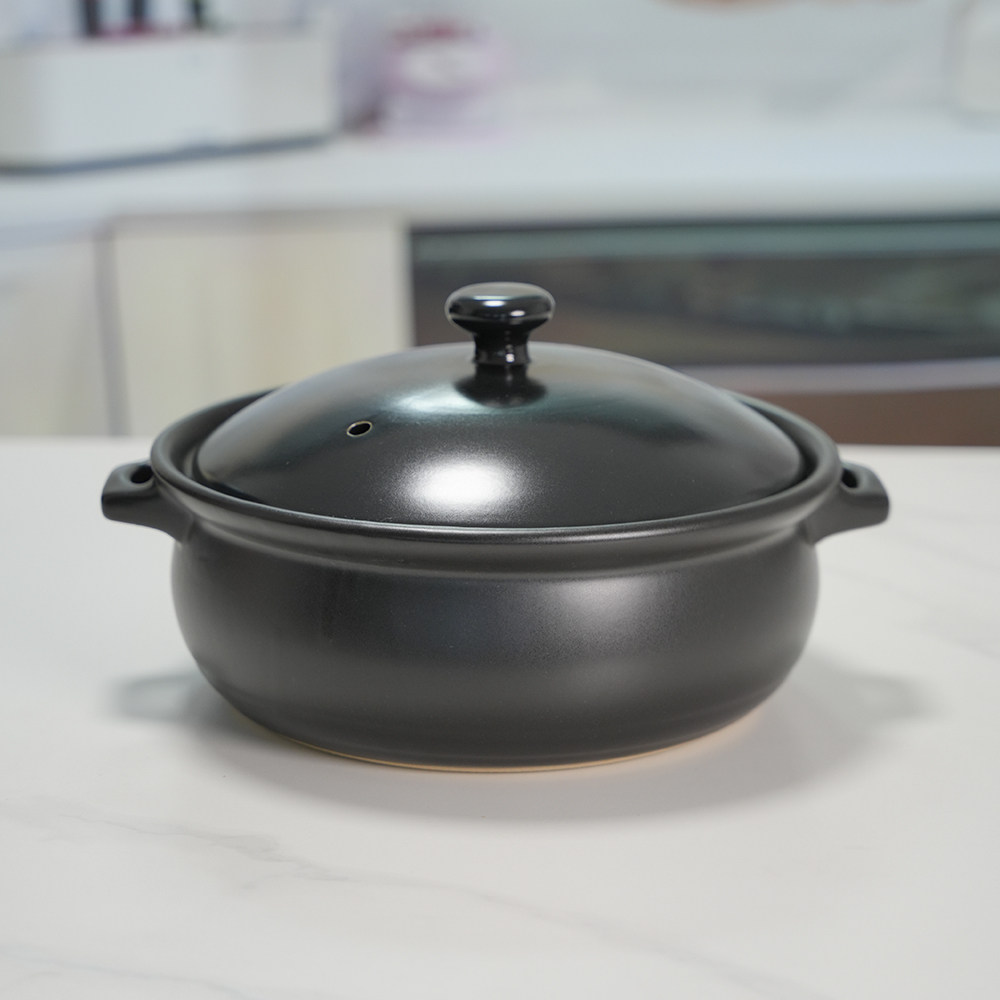 平定莹玉黑火锅干烧大容量燃气灶专用家用汤煲沙锅鱼火锅煲汤砂锅