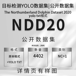 目标检测数据集 公开NDD20海豚数据集 实例分割1类别YOLO txt格式