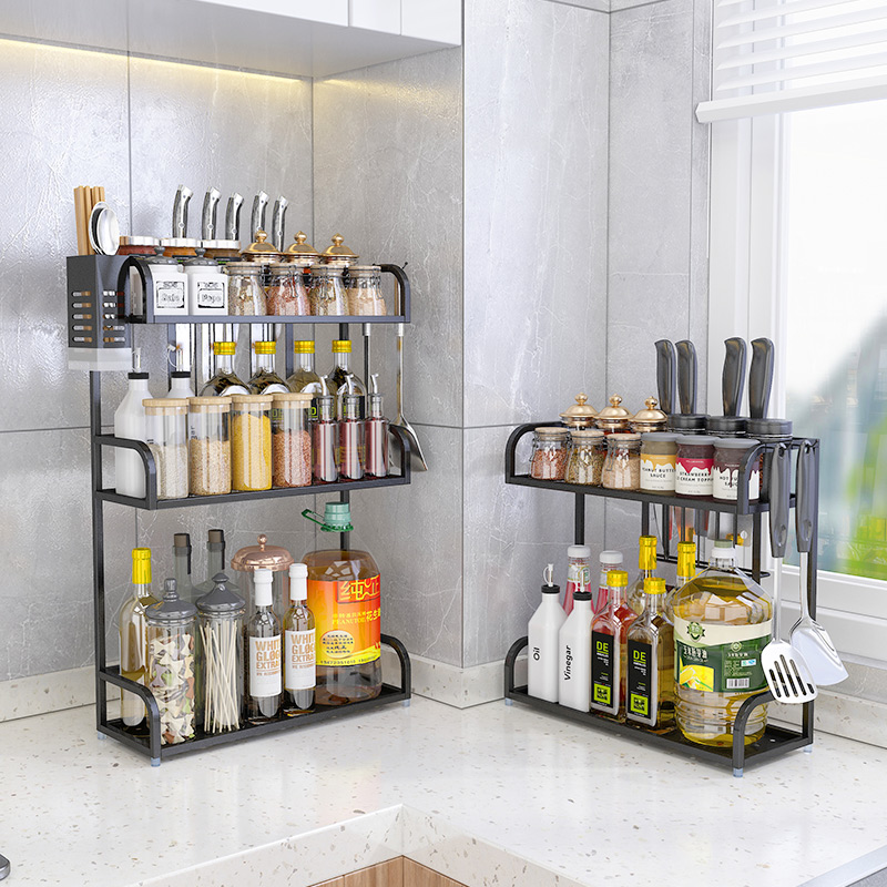 不锈钢厨房调料置物架多层调味架