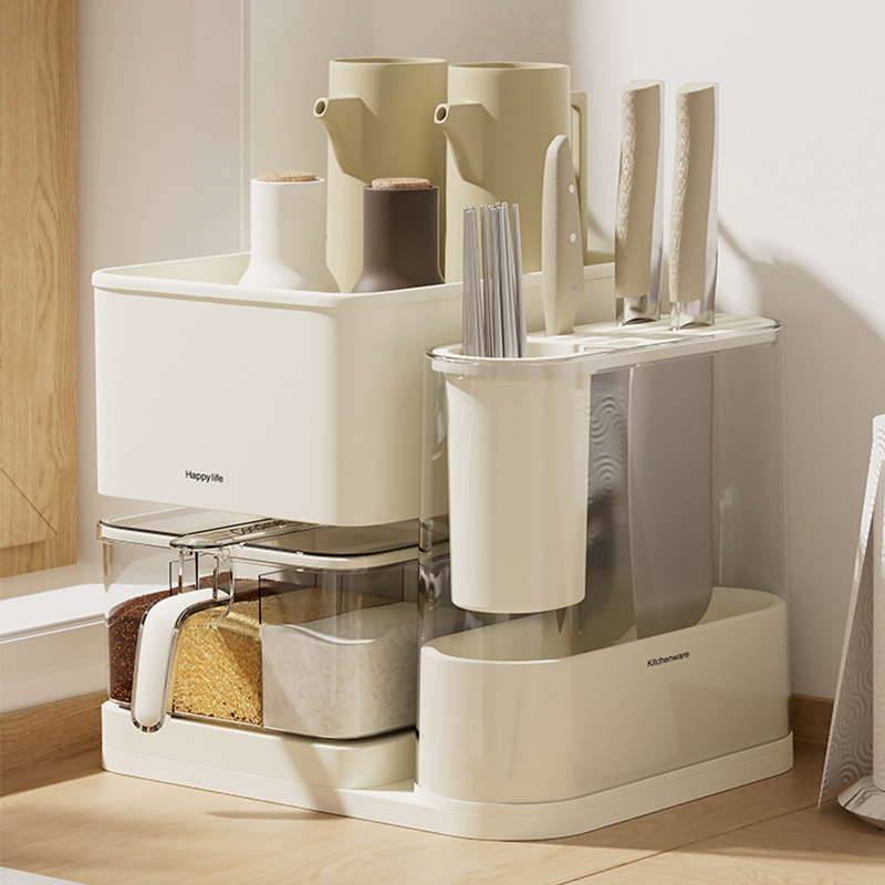 厨房调料盒刀架组合套装调味料架