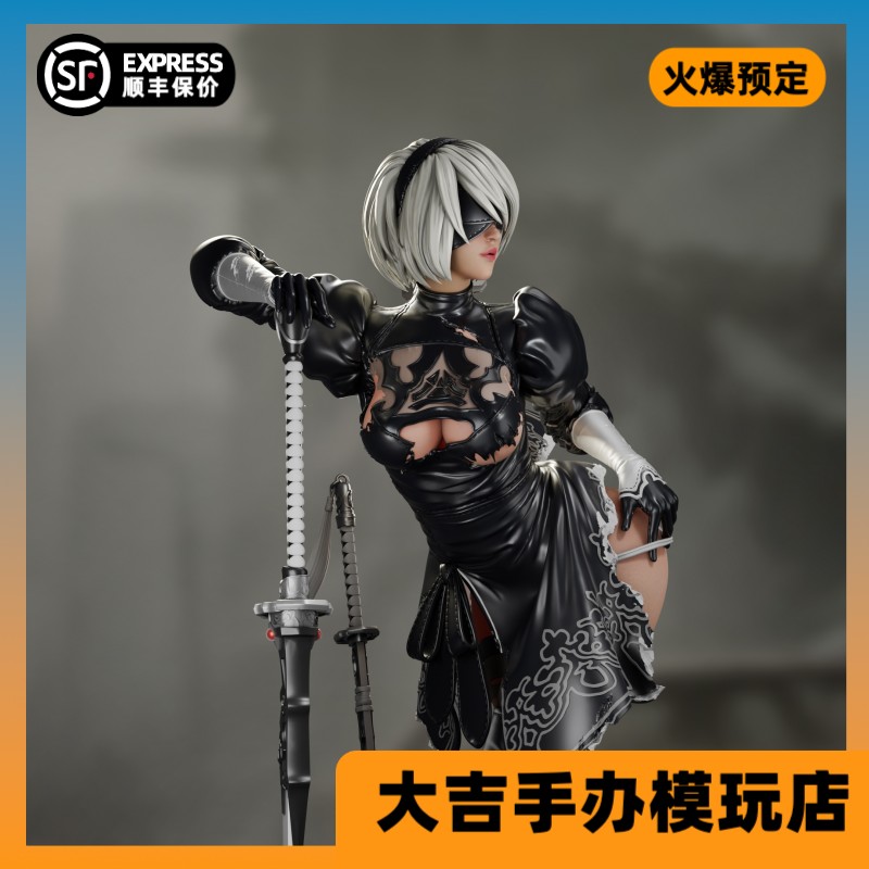 【尾款/现货】代购 The Space&洛洛 尼尔:机械纪元 2B手办雕像