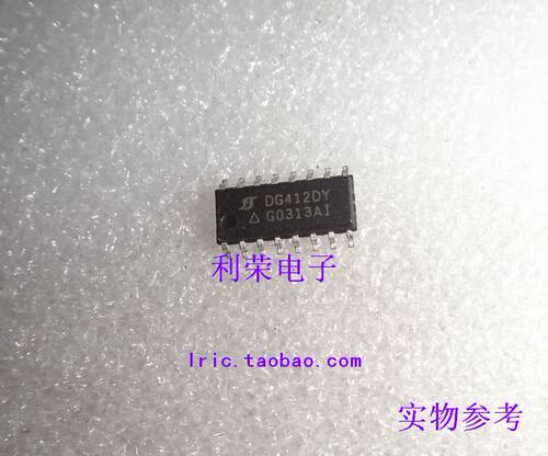 DG412DY  SOP16 单片四路SPST CMOS模拟开关 现货