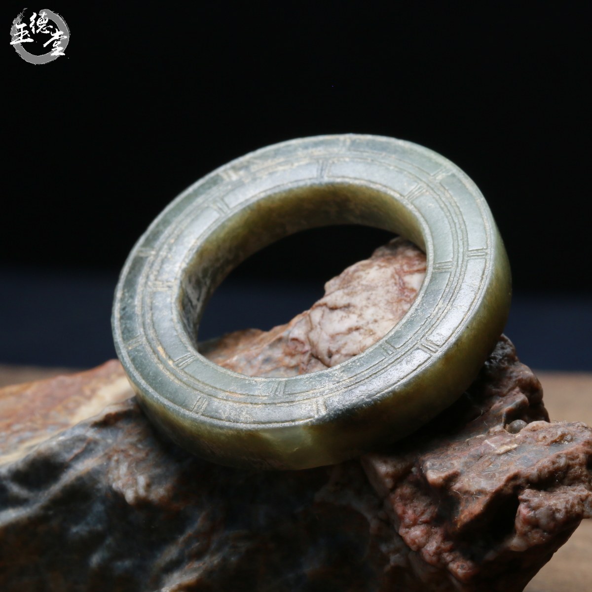 玉德堂古玉玉环老玉玉瑗挂件手玩件收藏品玉器