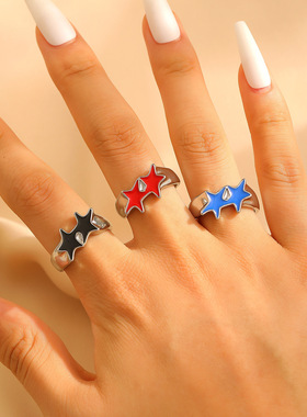 A unique hip-hop, niche and exaggerated oil-dripping ring