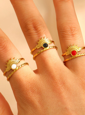 A new niche design titanium steel non-fading ring