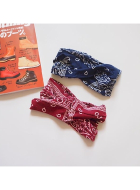 佩斯利 腰果花 弹性纯棉 头巾发带 运动瑜伽发饰 Paisley Bandana