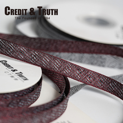 Credit&Truth斜纹织带混织丝带