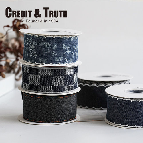 加厚牛仔包边丝带Credit&Truth
