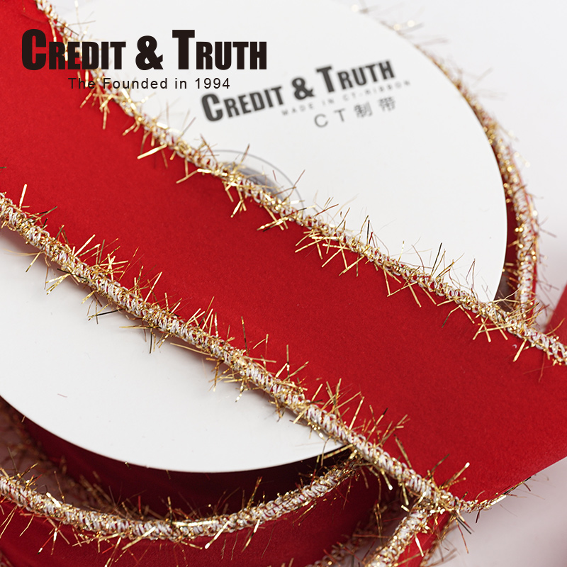 CT精品丝带diy发饰蝴蝶结圣诞节