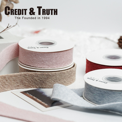 CT丝带毛呢蝴蝶结毛毡材料