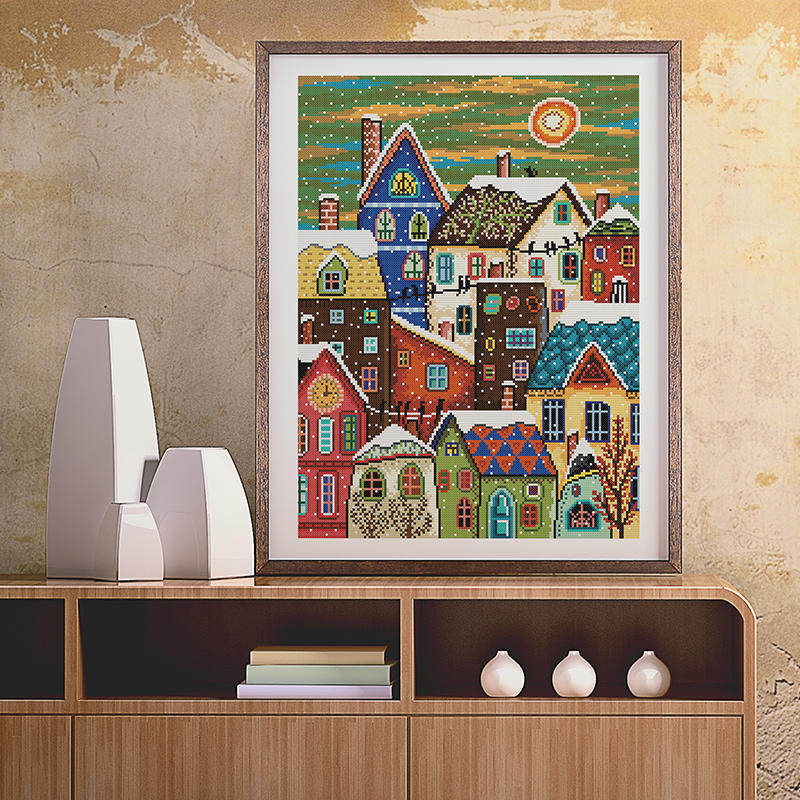 ks十字绣2020新款线绣雪影童话