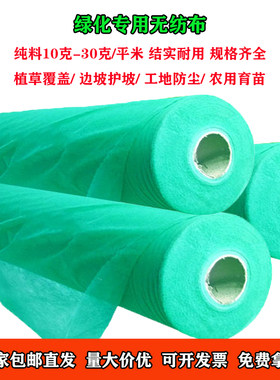 园林绿化无纺布整卷覆盖膜农用育苗护坡草坪草籽保湿一次性防尘布
