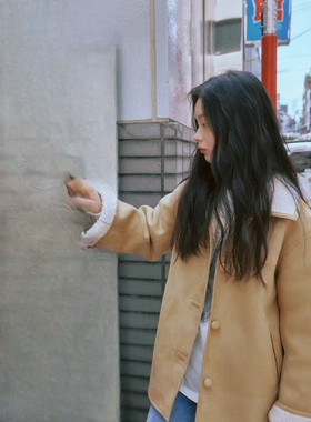 韩国afterhours2025春秋女装时尚百搭宽松保暖防风外套