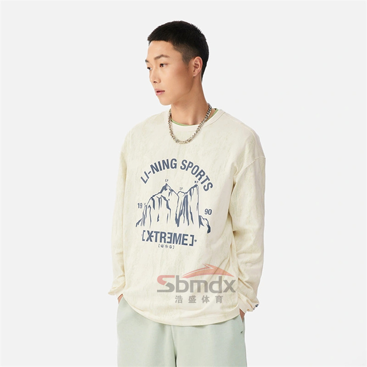 李宁肖战同款男女圆领休闲长袖