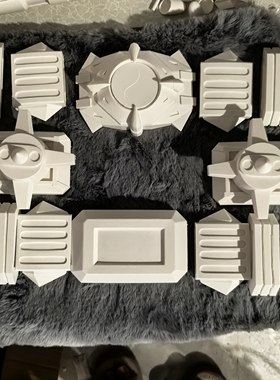 铠甲勇士---炎龙铠甲---腰带---3D打印白模产品---pla无毒材质