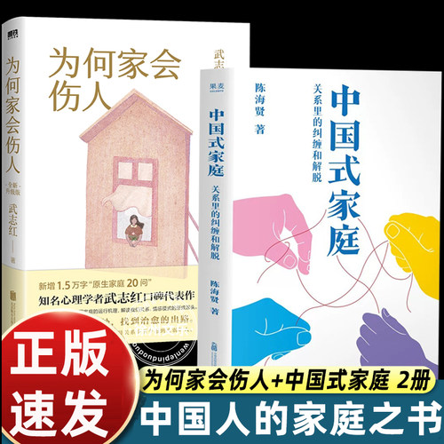 正版中国式家庭关系里的纠缠和解脱知名心理咨询师陈海贤重磅新作走进咨询现场解开家庭的难题活出自由通透的人生为何家会伤人