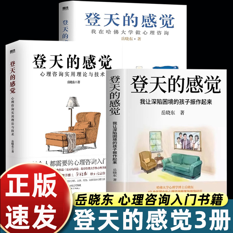 正版岳晓东登天的感觉我让深陷困境的孩子振作起来(我在哈佛大学做心理咨询)岳晓东中国心理学普及奠基之作