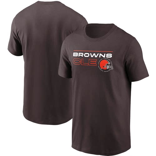 橄榄球衣男夏季克利夫兰布朗Cleveland Browns运动宽松短袖T恤