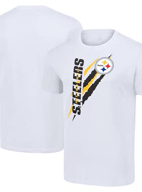 球衣男夏季钢人Pittsburgh Steelers男士运动长袖宽松短袖T恤