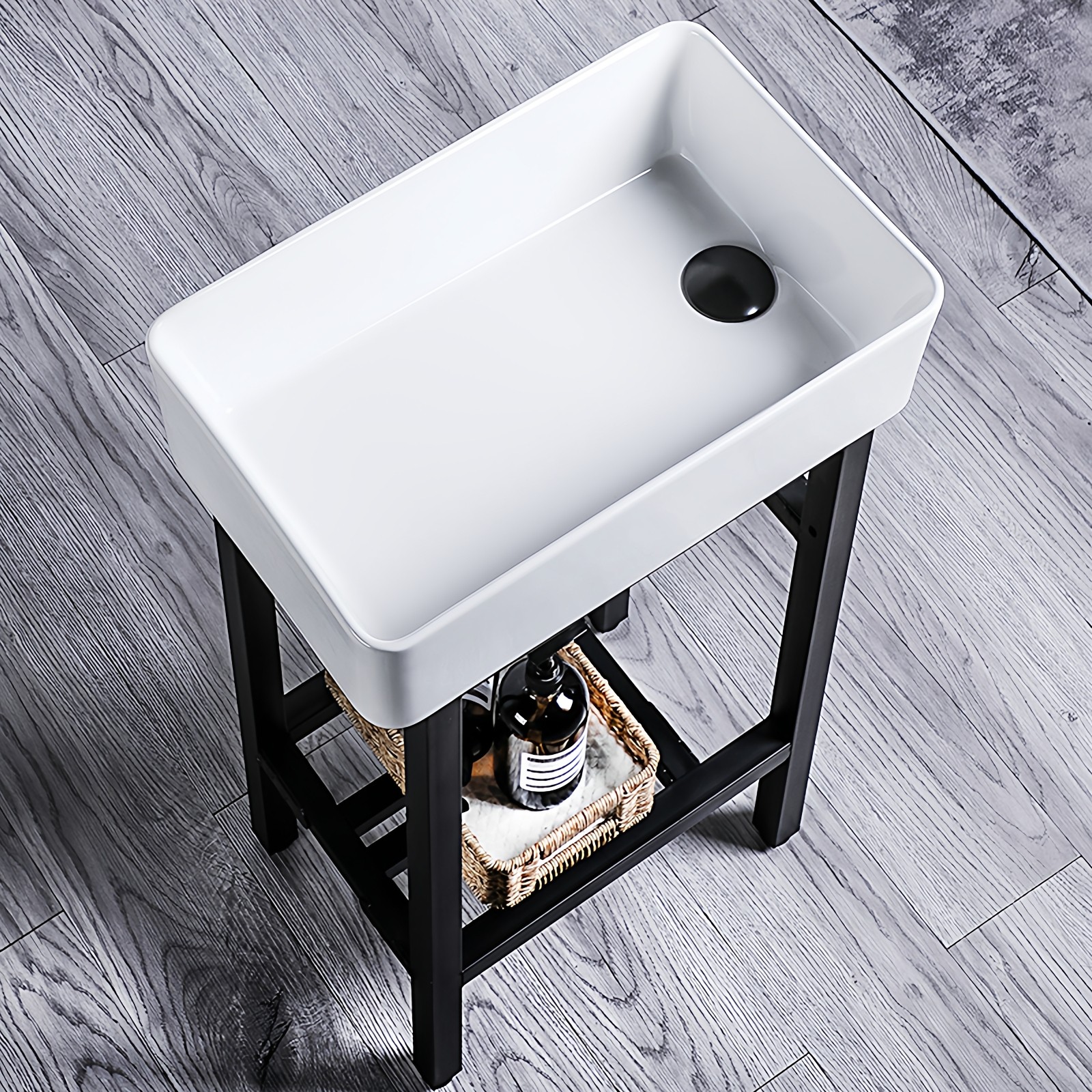 免打孔新款无龙头孔洗手盆不靠墙落地式洗脸盆简易不带龙头孔陶瓷,家装主材,盆、台一体成型式台盆,淘宝优惠券,粉丝福利购,淘宝优惠卷